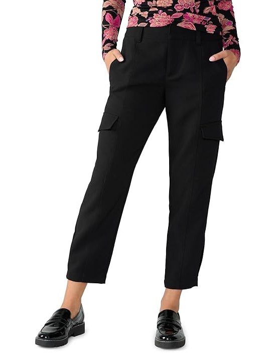 Sanctuary Polished Cargo Womens Casual Pants Black