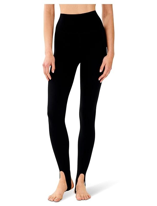 Splits59 River High-Waist Airweight Stirrup Womens Casual Pants Black