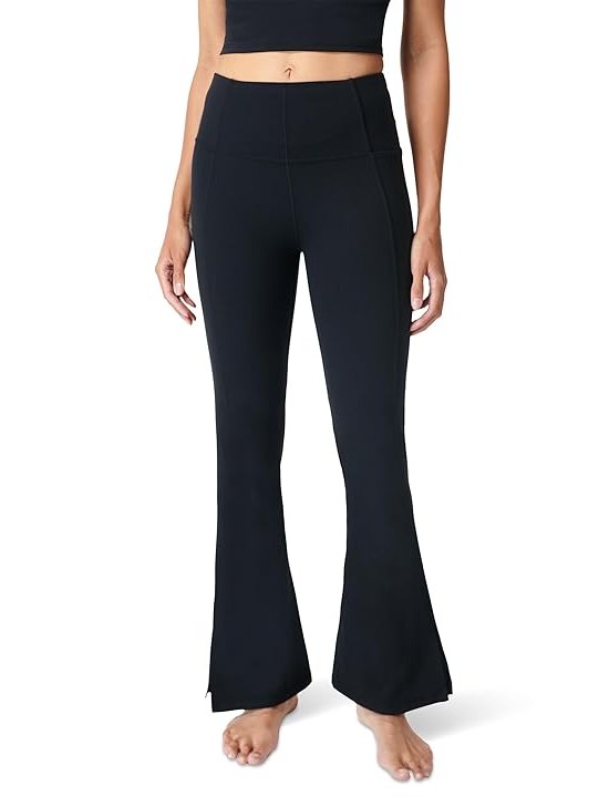 Sweaty Betty Super Soft Flare 32 Yoga Trousers Womens, Black