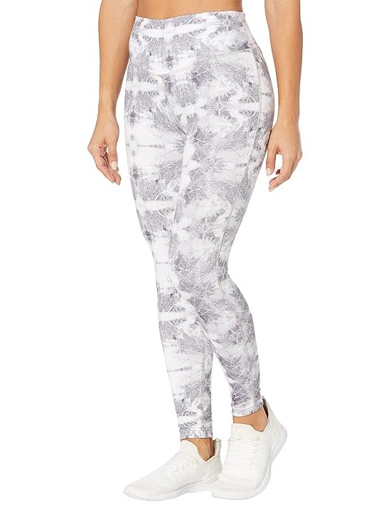 UFC Quartz Print Core 27 Leggings Womens Casual Pants Fogged Grey