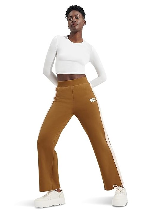 UGG Myah Bonded Fleece Pants Womens Casual Pants Chestnut